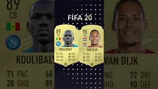 Koulibaly vs Van Dijk Fifa Comparison #shorts #fifa23 #fifamobile #football #fut #footballshorts