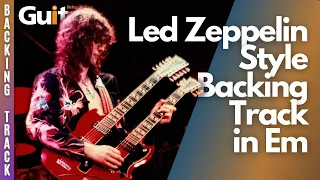 Latter Days Led Zep Style Guitar Backing Track in Em | 75 bpm