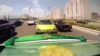 Türkmen toyy gelinalyjy BMW X6 awariya