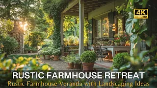 Transform your Veranda into a Rustic Farmhouse Retreat with inspiring Landscaping & Garden Ideas