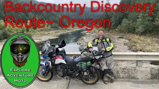 Back Country Discovery Route. BDR Oregon route 6