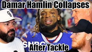 Terrifying Moment Bills'  Damar Hamlin Collapses After Tackle REACTION | OFFICE BLOKES REACT!!