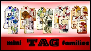 EASY AND RELAXING-  MINI TAG FAMILY - CRAFT FOR BEGINNERS! | MIX IT UP MAY #papercraft #junkjournal