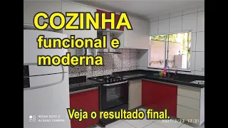 Como fabricar uma cozinha planejada em um dia apenas. Marcenaria.