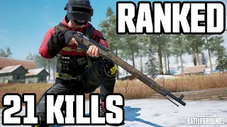 21 SQUAD KILLS IN RANKED // PUBG Console (Xbox One & PS4)