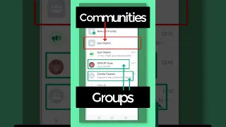 WhatsApp Communities vs WhatsApp Groups #shorts