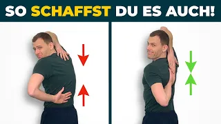 Hände hinter dem Rücken zusammenführen geht nicht? 👉🏻 Innenrotation trainieren!