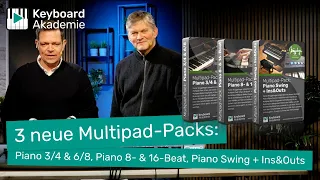 3 neue Multipad-Packs: Piano 3/4 & 6/8, Piano 8- & 16-Beat & Piano Swing + Ins&Outs jetzt verfügbar!