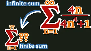 transforming an infinite sum into a finite sum