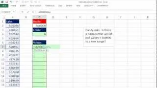 Mr Excel & excelisfun Trick 117: Extract Top Five Numbers