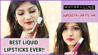 Maybelline SuperStay Matte Ink Review & Swatches  | Manasi Mau