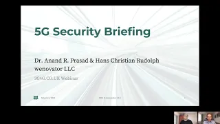 Webinar: 5G Security Briefing