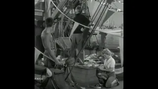 Marilyn Monroe working on a fishing trawler. Clash By Night 1952