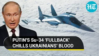 Rare video: Putin's Su-34 drops bombs on Ukrainian positions | Core of Russian tactical aviation