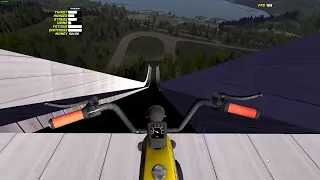 driving down from ski jumping tower 1000hp jonnez!
