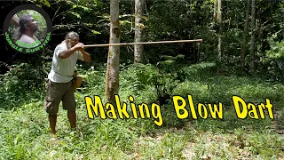 The making of survival hunting Blow Dart