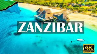 FLYING OVER ZANZIBAR (4K UHD) - Relaxing Music Along With Beautiful Nature Videos - 4K Video HD