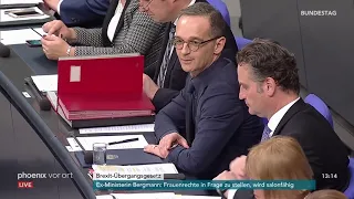 Bundestagsdebatte zum Brexit-Übergangsgesetz am 17.01.19