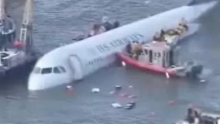 US Airways emergency landing hudson river (water)  part 1