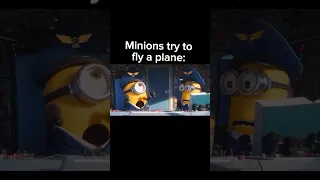 When minions try to fly the plane:  #aviation #minions