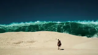 Filme - Tempestade Planeta em Fúria Cena Dubai Atingida por um Tsunami