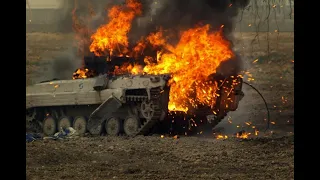 The russian tank is on fire #war #ukraine #warzone