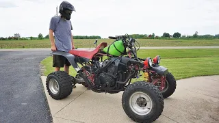 It's FIXED! The FASTEST Quad I've Ever Ridden. (100HP Yamaha Banshee)