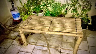 How to make a bamboo chair beautiful || bamboo furniture making || #bamboochair #bamboowoodworks