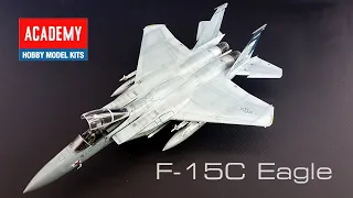 F-15C Eagle FULL BUILD VIDEO Academy 1/72 scale (How to build a plastic model)