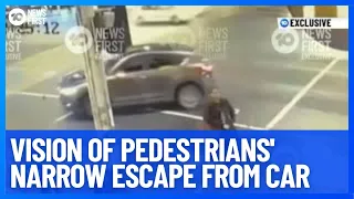 #Exclusive: New Vision Of Pedestrians Narrow Escape During Bourke Street Car Crash | 10 News First