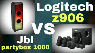 Jbl partybox 1000 VS Logitech z906 | Bass test(Listen with headphone).😨😥😰😱