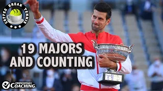 Djokovic Devastates Tsitsipas/Moves to 19 Slams | Coffee Break Tennis