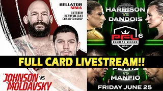 Bellator 261 + PFL 2021 #6 LIVESTREAM | Full Fight Card Companion's & Play by Play