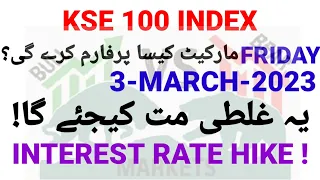 #Psx Kse 100 Index Technical Analysis for Friday 3-March-2023 #HamzaWasim #money #trading