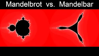 Mandelbrot power morph vs. Mandelbar power morph