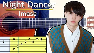 Imase - Night Dancer Guitar Tutorial (Simple Tab)