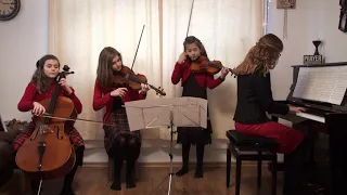 Christmas Carols: Joy to the World - QUARTET   Piano Violin1,2 Cello Monica, Patricia, Nadia & Julia