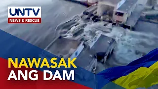 Dam sa Ukraine, nawasak; 3 patay, libo-libo ang inilikas dahil sa baha