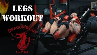 Golem's LEGS workout!  Dragon's Lair gym Las Vegas!