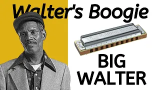 Big Walter's Boogie (Big Walter Horton) harmonica lesson