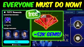 FREE 52K Gems, 92 OVR Players & New Events 🔥❤️ | TOTY Best Tips | Mr. Believer