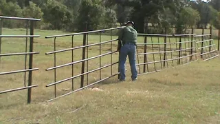 Installing Continuous Fence - One person  (2019)