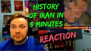 Canadian REACTS to History of Iran in 5 minutes (3200 BCE - 2013 CE)