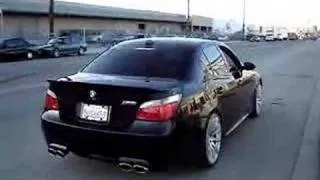 BMW E60 M5 Burnout (Eisenmann Exhaust, Hartge Wheels, etc.) - Great Sound!