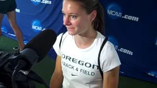 UO's Anne Kesselring After Making 2013 NCAA 1500 Final