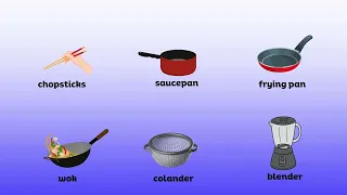 Kitchen Implements and Toiletries Vocabulary