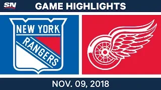 NHL Highlights | Rangers vs. Red Wings – Nov. 9, 2018