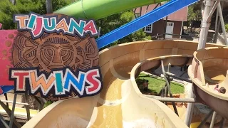 Western Park Magaluf - Tijuana Twins (Double Waterslide) Onride POV