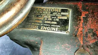 Old but not forgotten machine Blackstone engine 24hp 160 rpm diesel engine