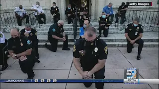 POLICE KNEEL MARCH